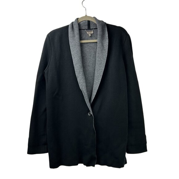 LILLA P Womens Medium Easy Sweater Jacket Cardigan Bottom Rayon Modal Blend $230 - Picture 9 of 11